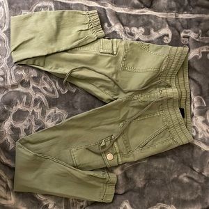 Cargo Jogger Pants Olive Green